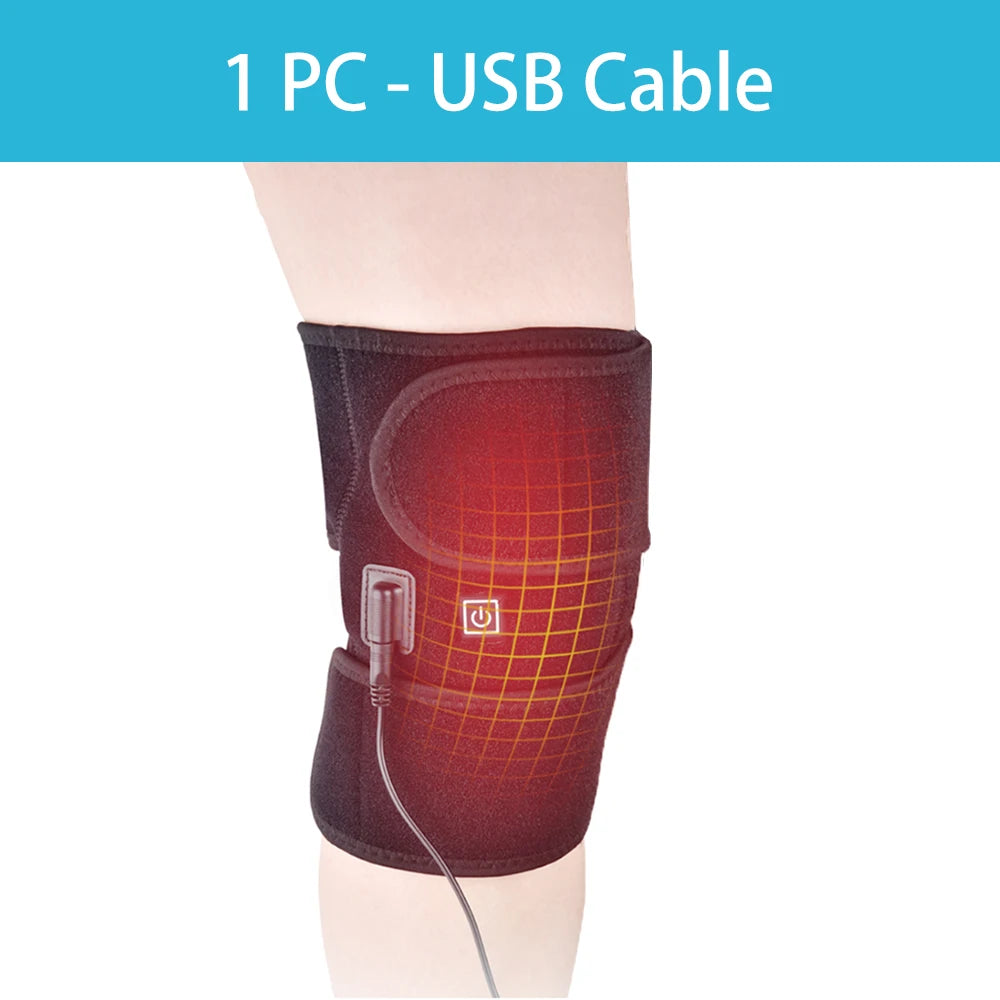 Electric Knee Heating Pad Heated Leg Brace Wrap for Joint Pain Relief and Muscle Relaxation - 13