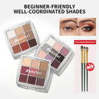 9 Color Eyeshadow Palette Makeup Kit Professional Matte Shimmer Shades for Daily Smoky Eye Looks