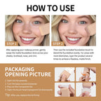Matte Foundation Stick Face Concealer Makeup with Brush for Flawless Finish