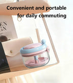 Denture Cleaning Case Dental Appliance Bath Box with Rotary Tray for Daily Hygiene Travel Storage