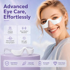 Red Light Eye Massager LED Beauty Device for Skin Firming and Puffiness Reduction