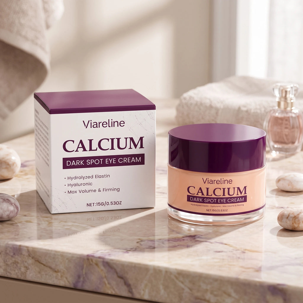 Calcium Eye Cream Dark Circle Remover Firming Moisturizer for Reducing Fine Lines and Puffiness