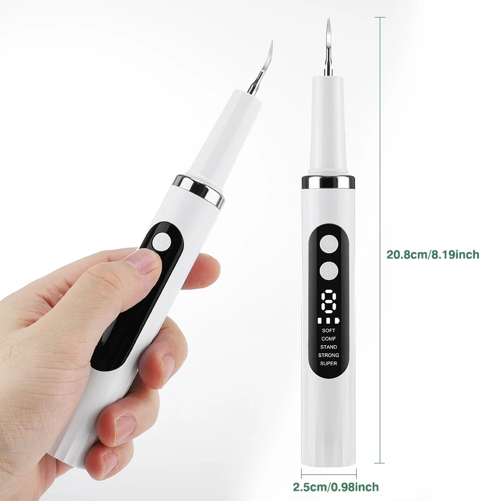 Ultrasonic Dental Scaler Teeth Tartar Remover Electric Plaque Cleaner for Home Oral Hygiene - 15