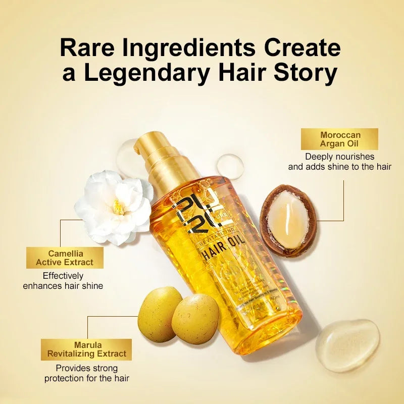 Amino Acid Hair Oil Nourishing Serum for Frizz Control and Heat Protection - 6