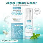 Aligner and Retainer Cleaner Foam Mousse Whitening Agent for Daily Dental Appliance Care