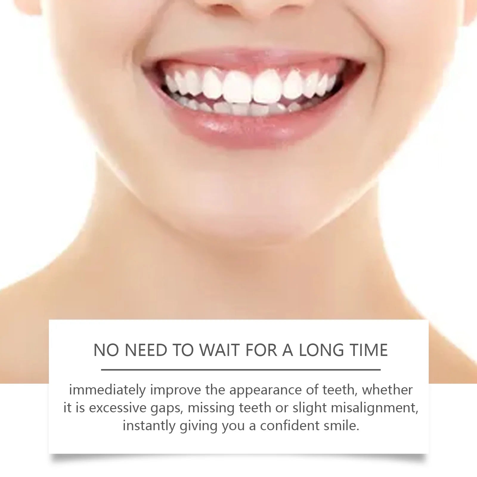 Adjustable Snap On Dentures False Teeth Cosmetic Veneers for Smile Correction - 13