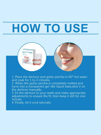 Fake Teeth Dentures Cosmetic Veneers Natural Smile Snap On Braces for Instant Confident Daily Wear