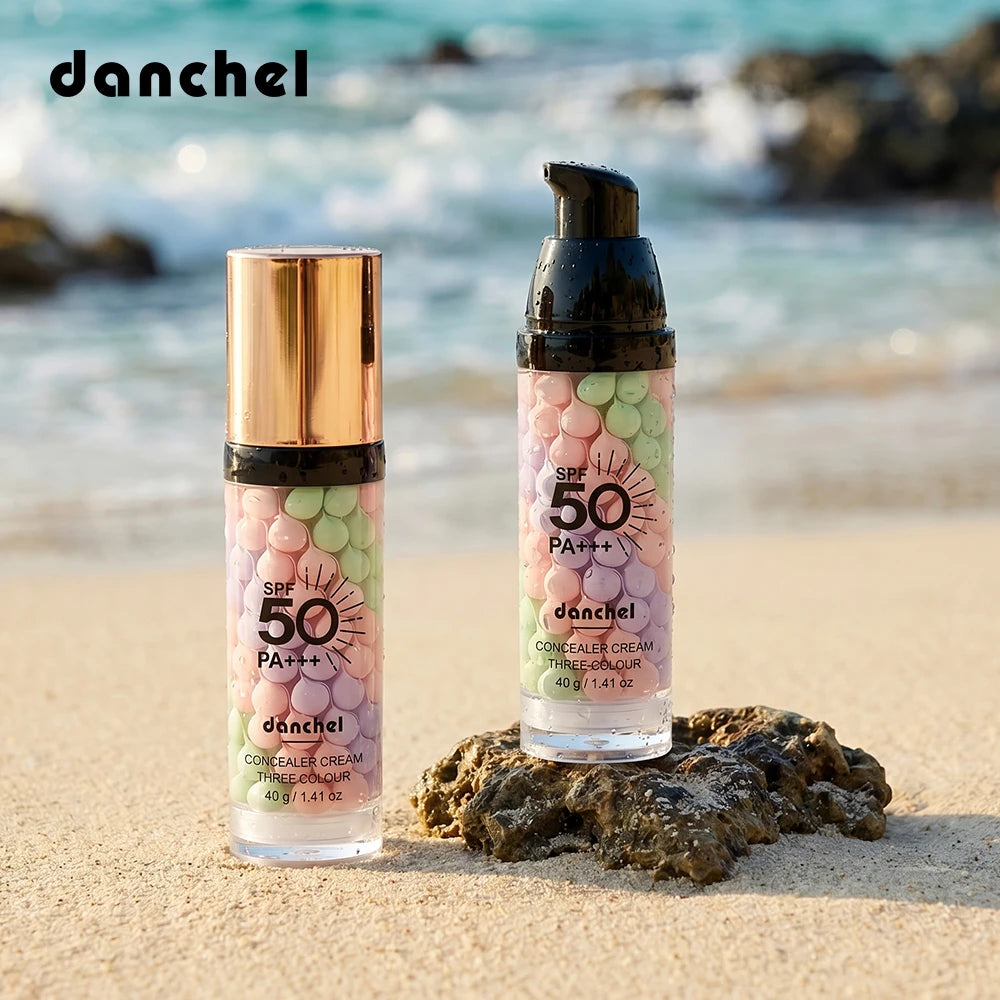3-in-1 Color Correcting Primer SPF 50 Makeup Base for Radiant Even Skin Tone and Sun Protection
