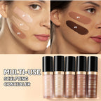 Waterproof Liquid Concealer Matte Foundation Full Coverage for Face Sculpting and Dark Circles