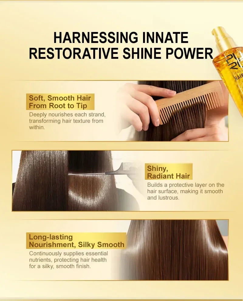 Amino Acid Hair Oil Nourishing Serum for Frizz Control and Heat Protection - 9