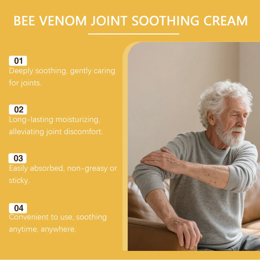 Bee Venom Joint Soothing Cream Natural Massage Balms for Neck Shoulder Waist and Leg Care