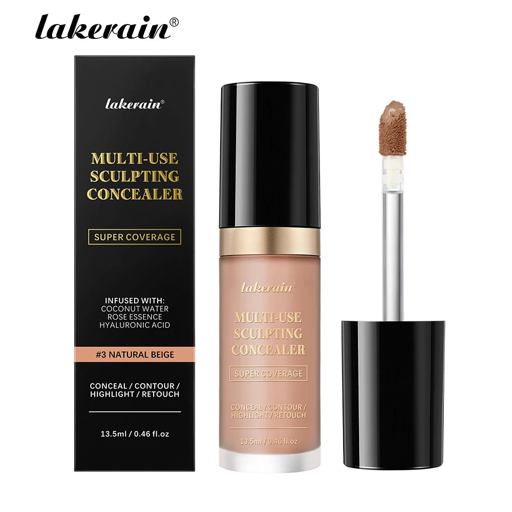 Waterproof Liquid Concealer Matte Foundation Full Coverage for Face Sculpting and Dark Circles - 23