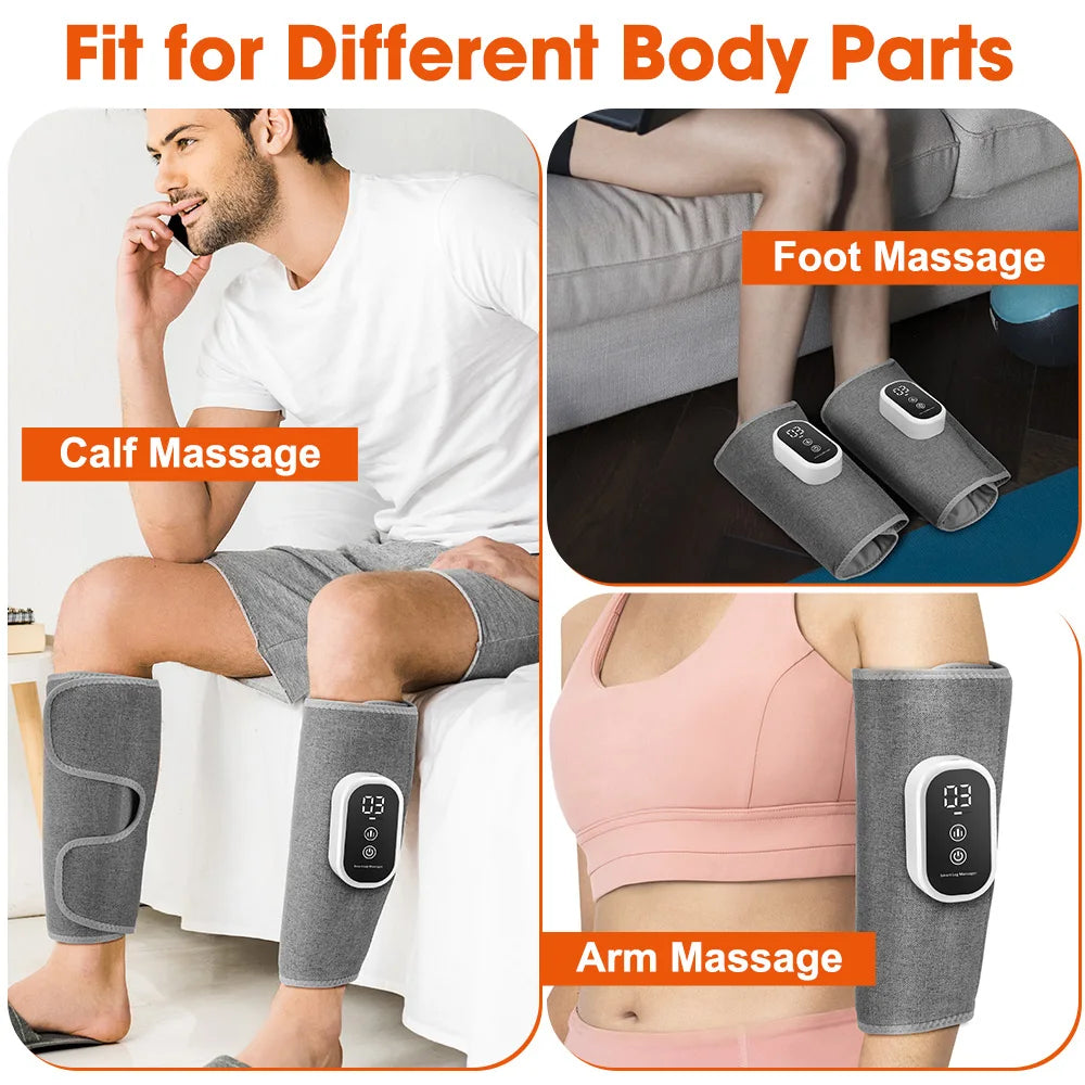 Wireless Calf Massager Air Compression Leg Wrap for Muscle Recovery and Circulation - 17