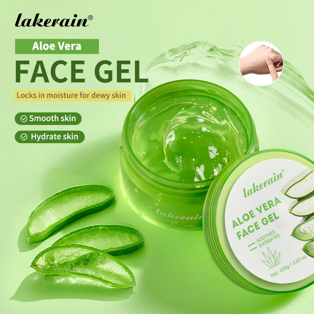 Aloe Vera Gel Moisturizing Facial Cream Soothing Skin Hydration for Daily Face Care Routine