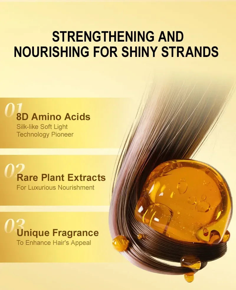Amino Acid Hair Oil Nourishing Serum for Frizz Control and Heat Protection