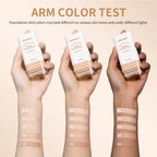 Matte Foundation Stick Face Concealer Makeup with Brush for Flawless Finish