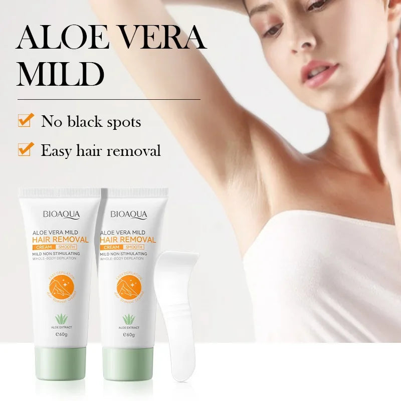 Hair Removal Cream Painless Depilatory Lotion Gentle Formula for Smooth Body Skin Care