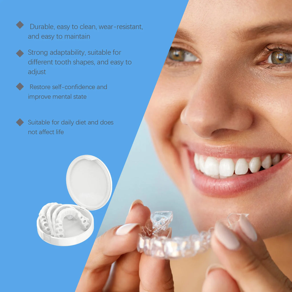 Adjustable Snap On Dentures False Teeth Cosmetic Veneers for Smile Correction
