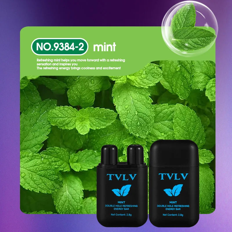 Aromatherapy Nasal Inhaler Energy Stick Refreshing Vapor Bar for Focus and Mental Stress Relief