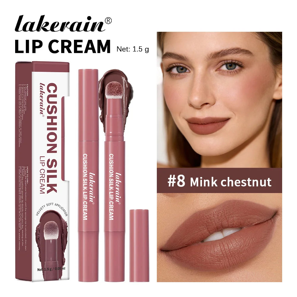 2 in 1 Lip Powder Cream and Blush Waterproof Long Lasting Makeup for Daily Beauty Routine