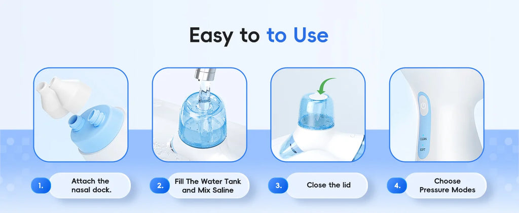 Electric Sinus Rinse Machine Nasal Irrigation Device for Easy Breathing Relief