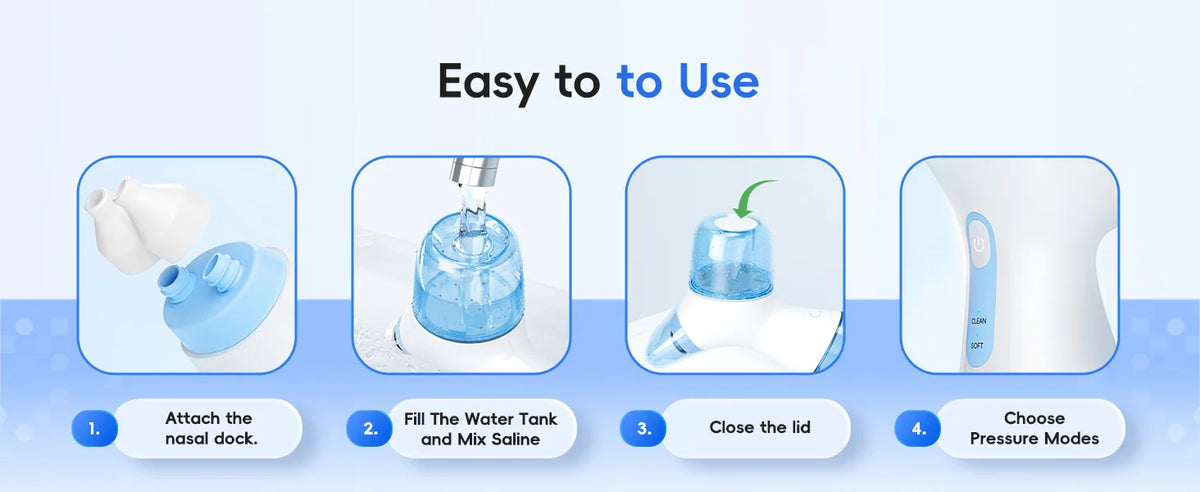 Electric Sinus Rinse Machine Nasal Irrigation Device for Easy Breathing Relief