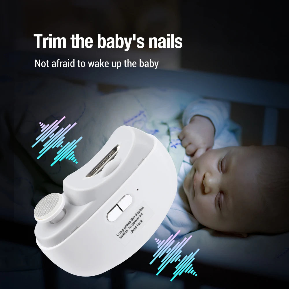 Electric Nail Clipper Automatic Fingernail Trimmer with LED Light for Kids Adults and Seniors