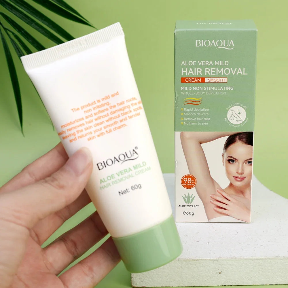Hair Removal Cream Painless Depilatory Lotion Gentle Formula for Smooth Body Skin Care