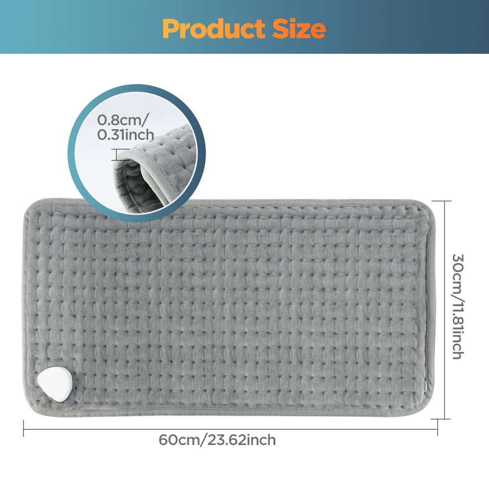 Electric Heating Pad Heated Therapy Mat with Auto Shut Off for Back Neck and Shoulder Pain Relief