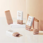 Matte Foundation Stick Face Concealer Makeup with Brush for Flawless Finish