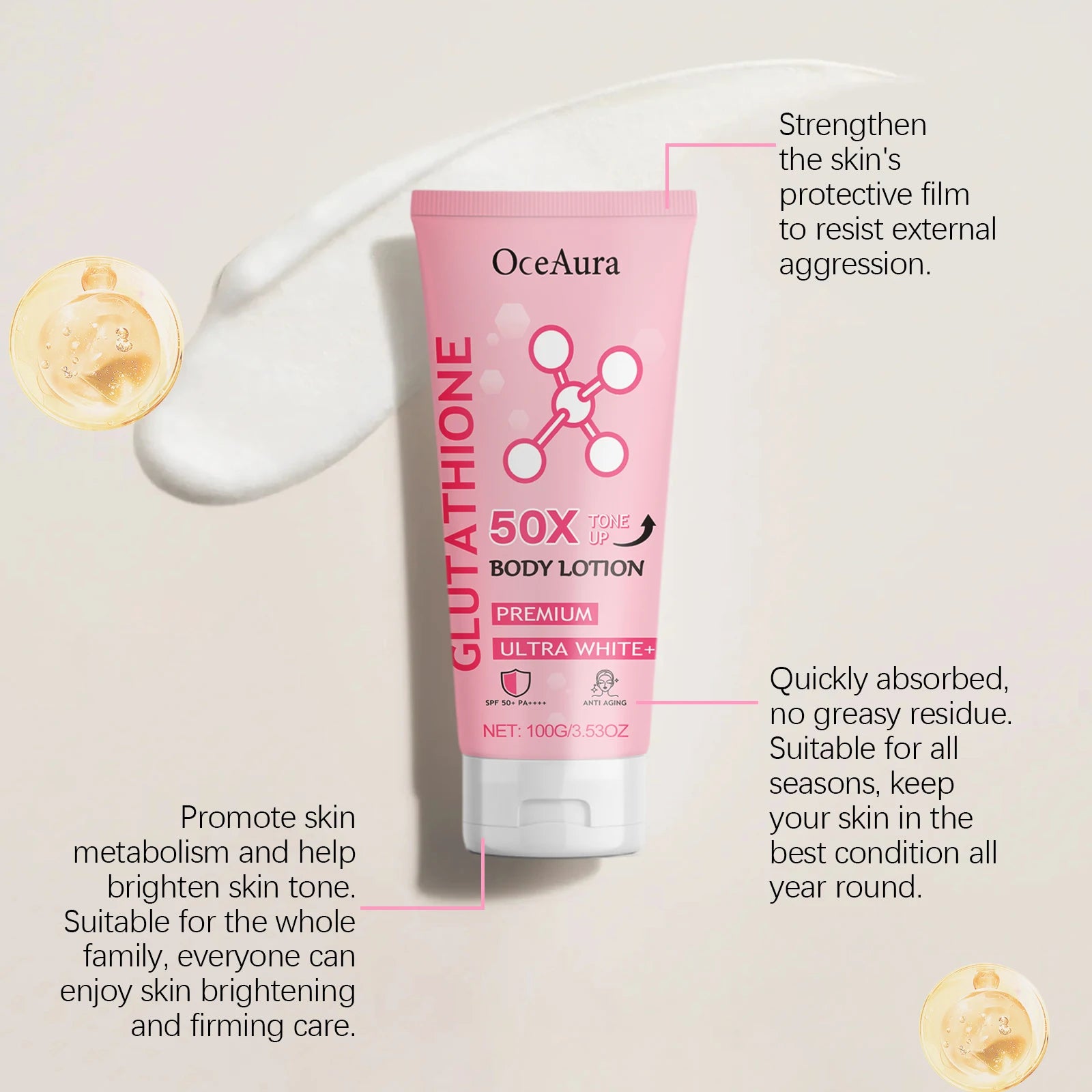Arbutin Lightening Body Lotion Brightening Moisturizing Cream for Radiant Even Skin Tone - 14