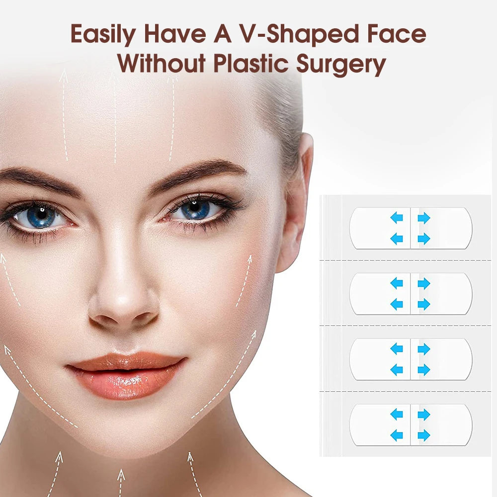 Invisible Face Lifting Tape Wrinkle Removal Patches for Instant Tightening and V Shape Jawline