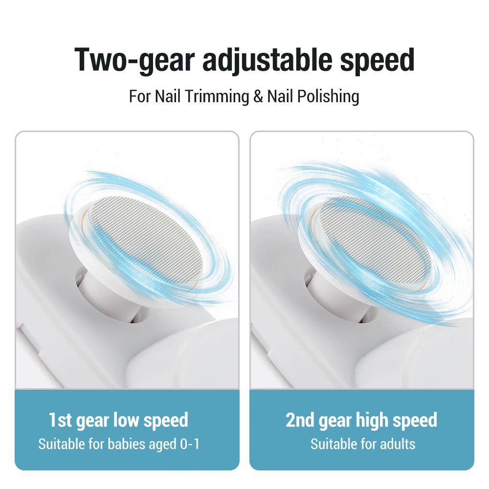 Electric Nail Clipper Automatic Fingernail Trimmer with LED Light for Kids Adults and Seniors - 4