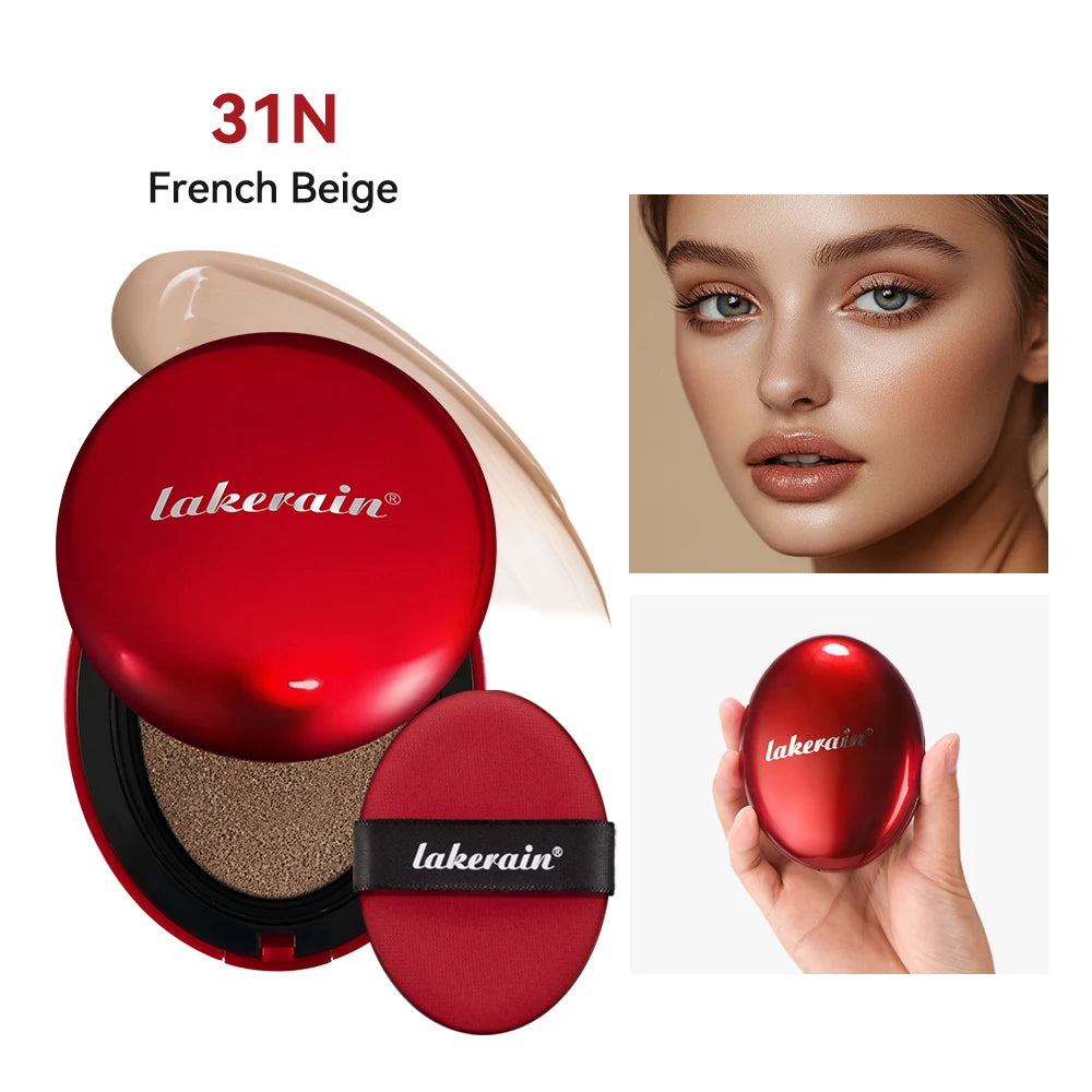 Air Cushion Foundation BB CC Cream Full Coverage Makeup for Flawless Matte Face Finish Daily Use