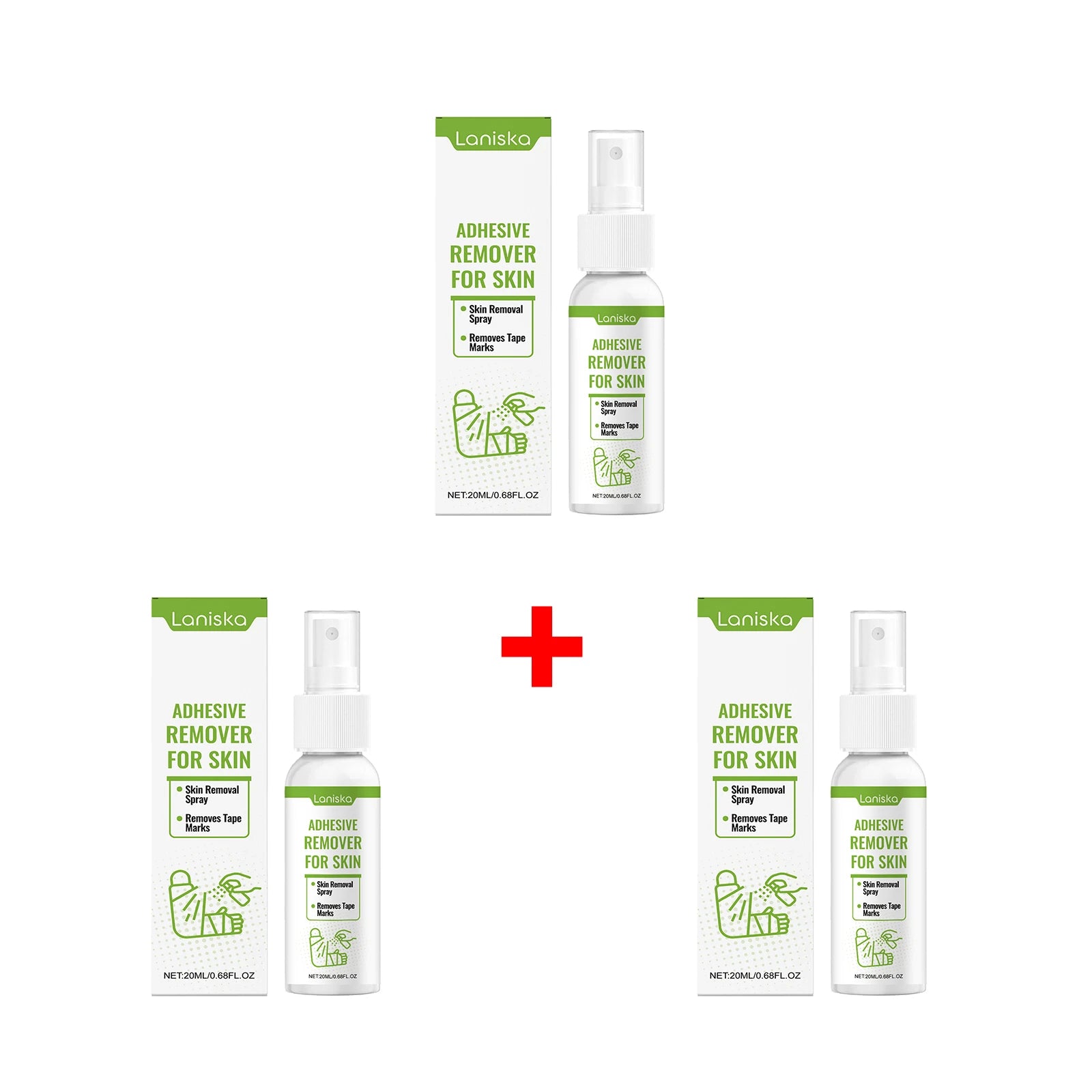Adhesive Remover Spray Gentle Tape Residue Cleaner for Removing Medical Bandages - 18