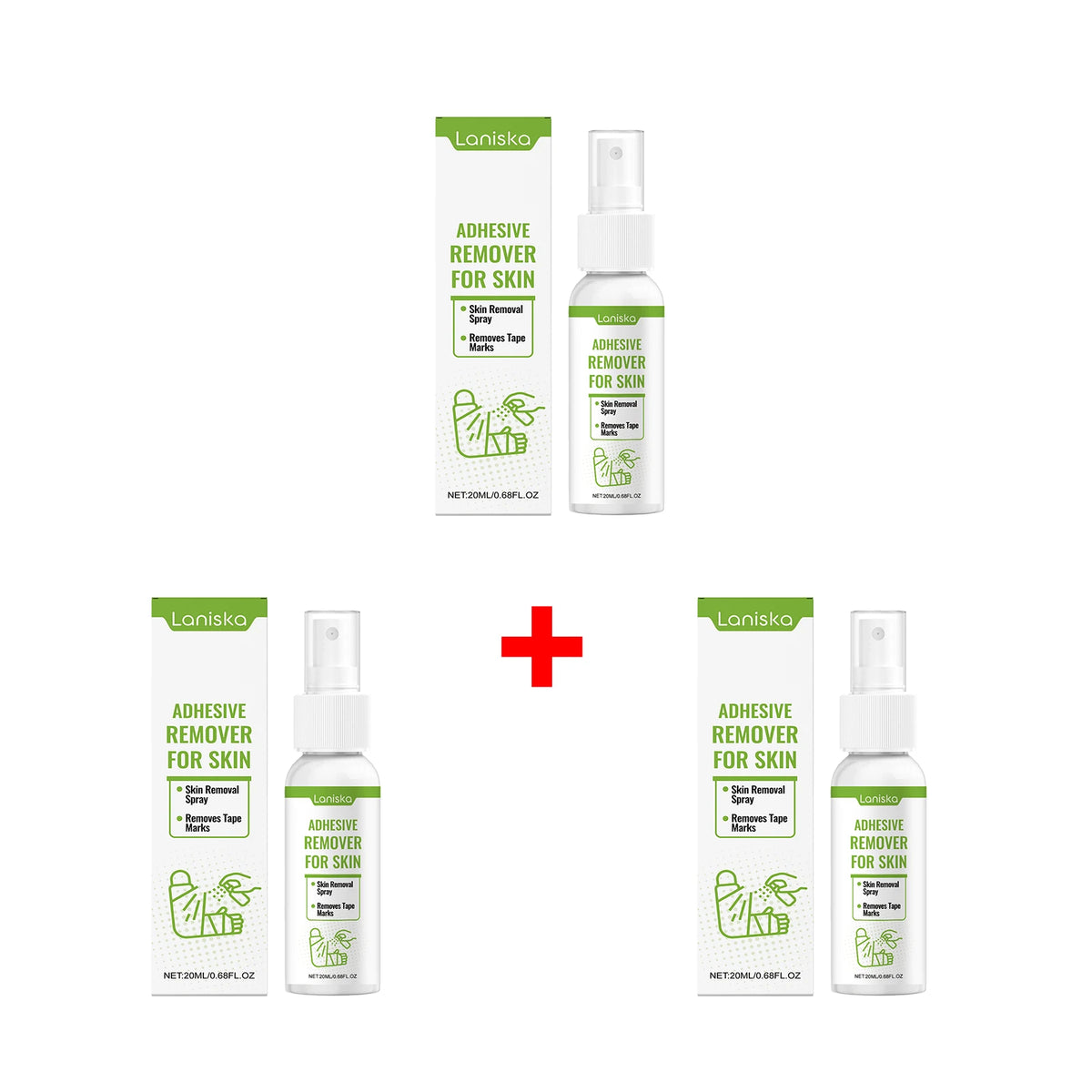 Adhesive Remover Spray Gentle Tape Residue Cleaner for Removing Medical Bandages