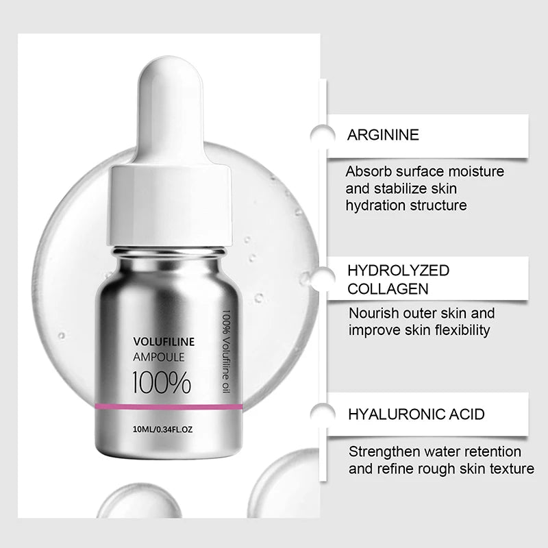 Plumping Face Serum Volufiline Essence Deep Hydrating Skin Care for Daily Anti Aging Use