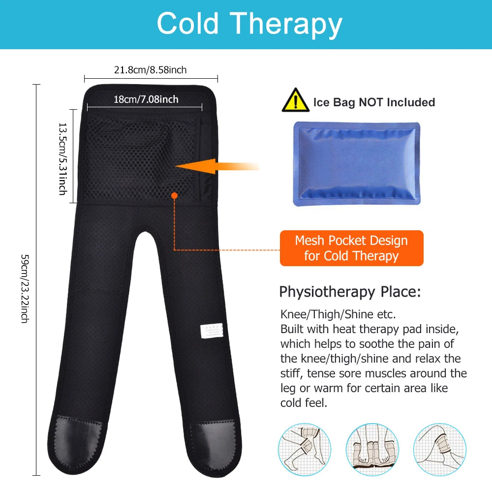 Electric Knee Heating Pad Heated Leg Brace Wrap for Joint Pain Relief and Muscle Relaxation