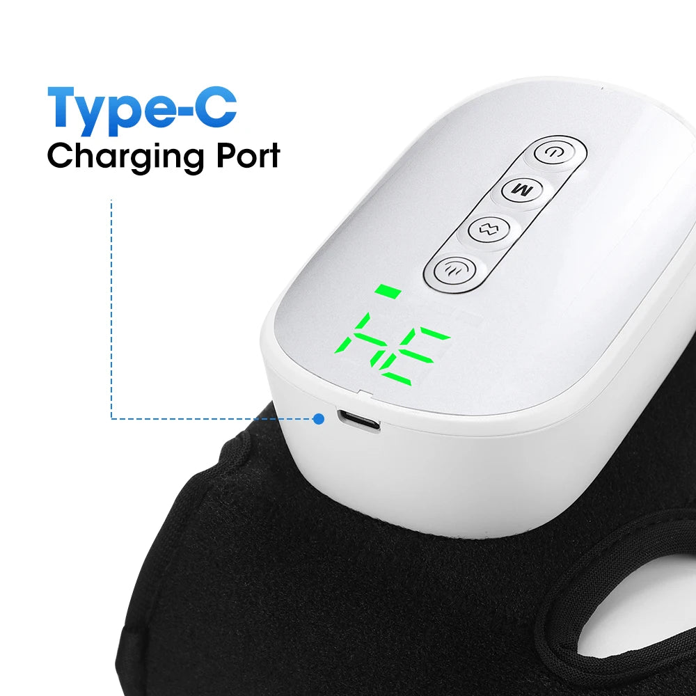 Cordless Foot Ankle Massager Heated Air Compression Wrap for Relaxation Pain Relief Home Use - 17