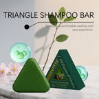 Triangle Hair Growth Soap Natural Herbal Shampoo Bar for Strengthening Thinning Hair and Oil Control