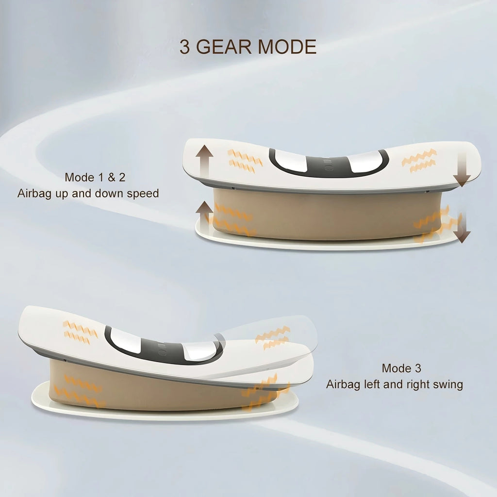 Electric Waist Massager Back Stretcher Lumbar Traction Device for Spinal Support and Daily Relief