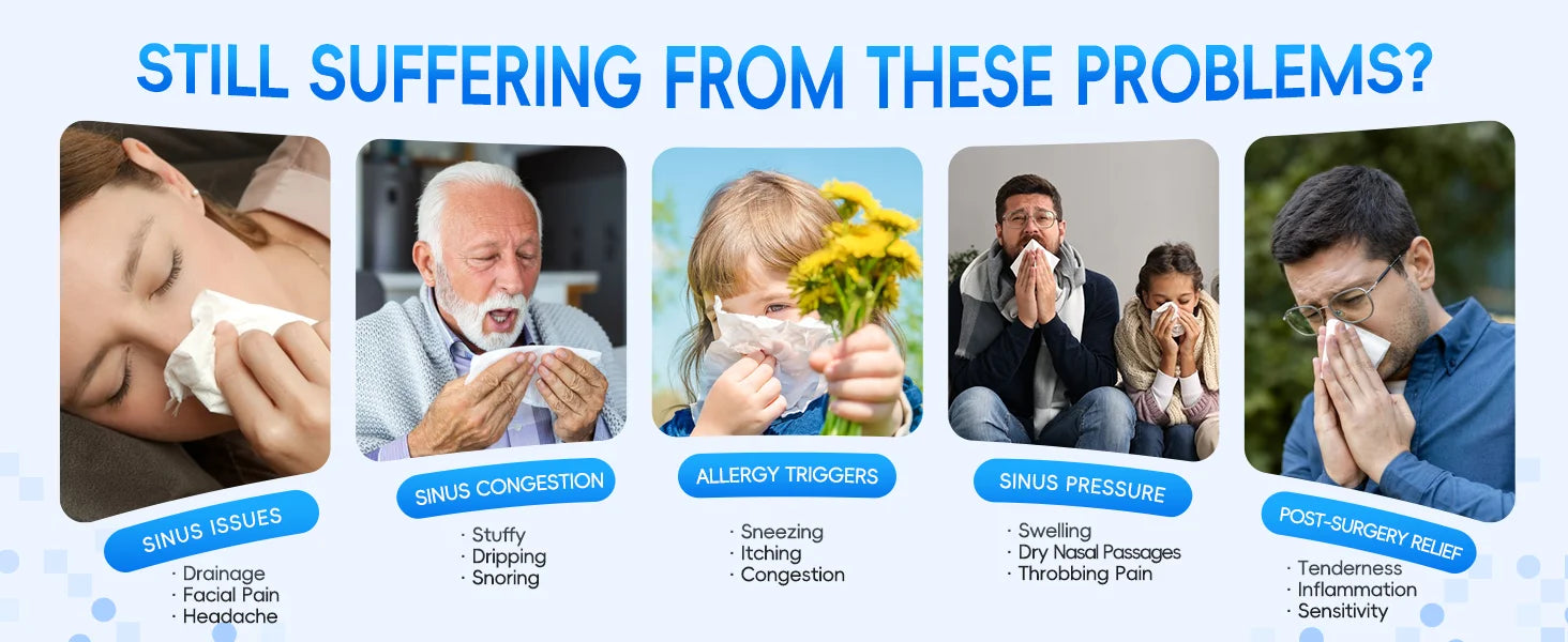 Electric Sinus Rinse Machine Nasal Irrigation Device for Easy Breathing Relief - 10