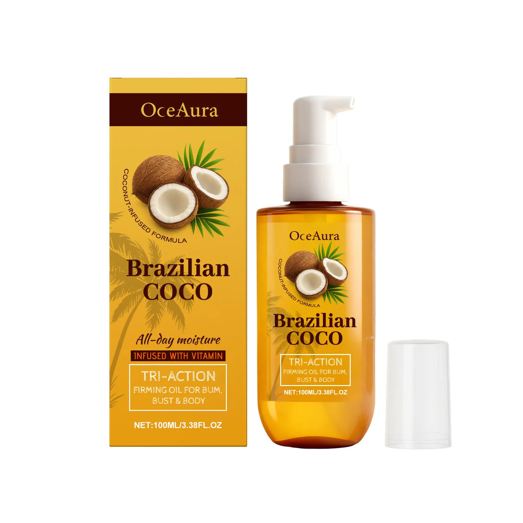Coconut Firming Oil Skin Tightening Moisturizer for Body Hydration and Elasticity Recovery
