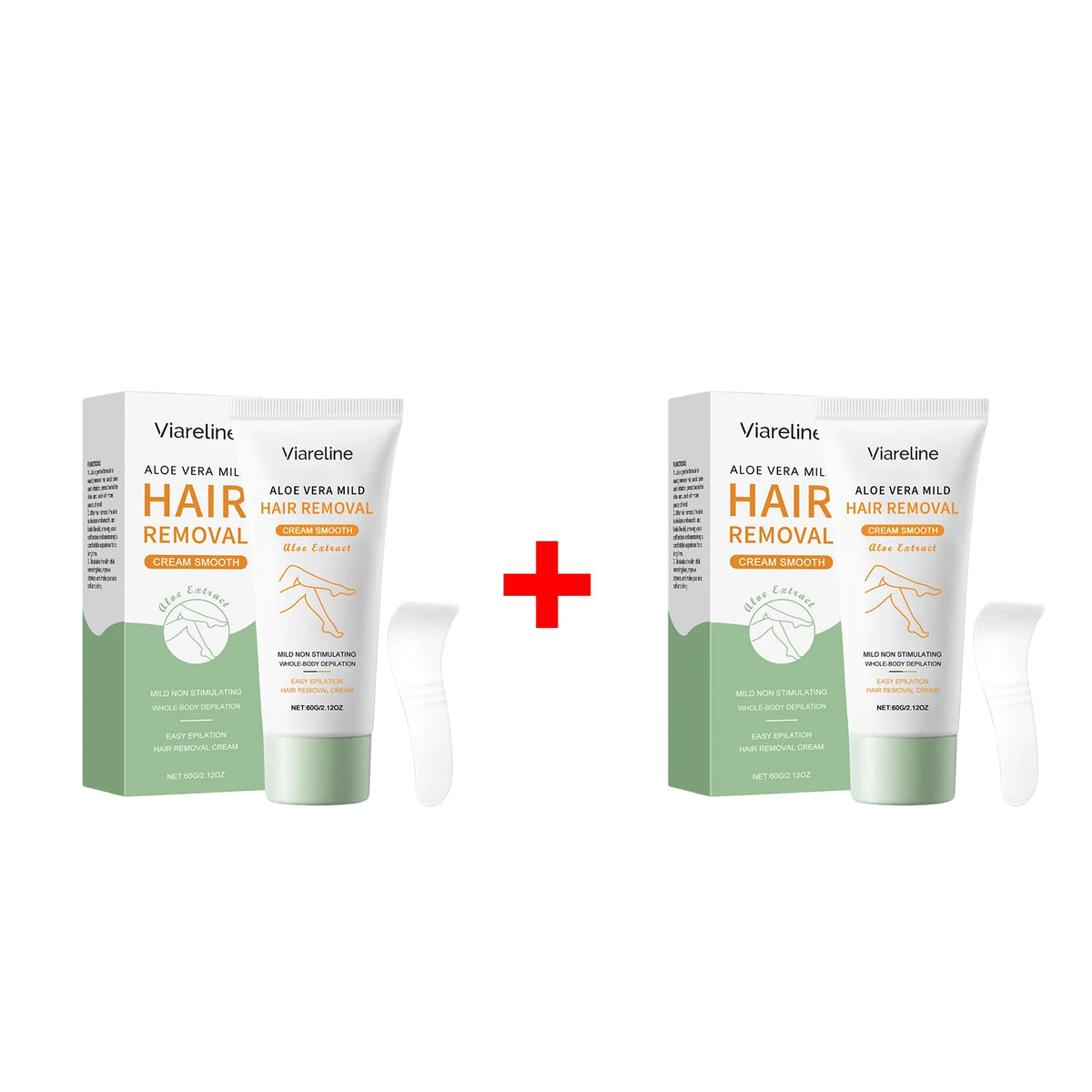 Aloe Vera Hair Removal Cream Painless Depilatory Lotion for Smooth Legs Underarms and Body