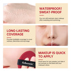 Air Cushion Foundation BB CC Cream Full Coverage Makeup for Flawless Matte Face Finish Daily Use