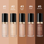 Waterproof Liquid Concealer Matte Foundation Full Coverage for Face Sculpting and Dark Circles