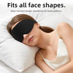 3D Sleep Mask Contoured Eye Cover Comfortable Memory Foam for Deep Night Rest