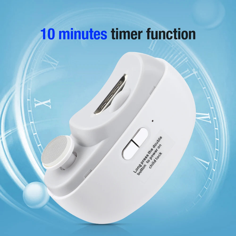 Electric Nail Clipper Automatic Fingernail Trimmer with LED Light for Kids Adults and Seniors