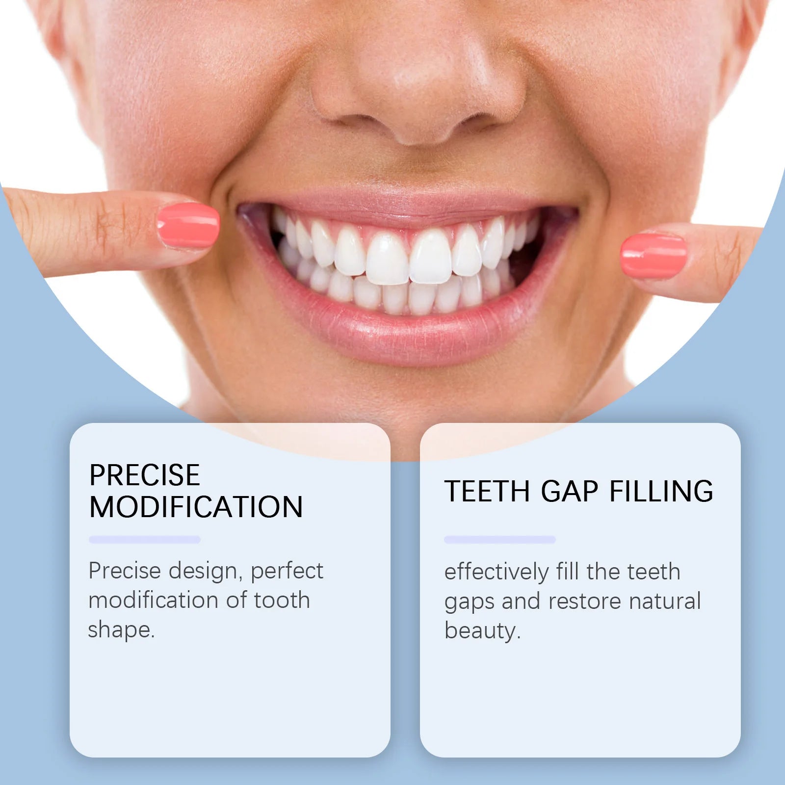 Adjustable Snap On Dentures Fake Teeth Smile Veneers for Daily Use and Instant Confident Beauty - 4
