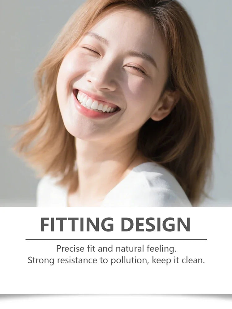 Instant Smile Veneers Fake Teeth Dentures Natural Cosmetic Teeth for Men Women Daily Use